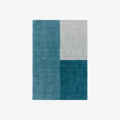 Olivia's Asiatic Carpets Blox Hand Woven Rug Teal - 160 x 230cm