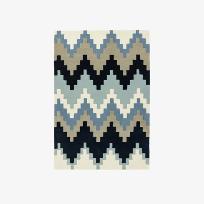 Olivia's Asiatic Carpets Matrix Hand Tufted Rug Cuzzo Blue - 200 x 300cm
