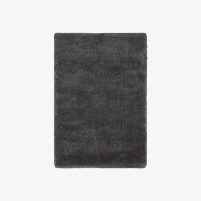 Olivia's Asiatic Carpets Lulu Soft Touch Table Tufted Rug Charcoal - 80 x 150cm