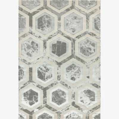 Olivia's Asiatic Carpets Aurora Machine Woven Rug Crystal - 240 x 340cm