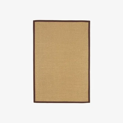 Olivia's Asiatic Carpets Sisal Machine Woven Rug Linen/Chocolate - 160 x 230cm