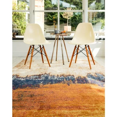 Olivia's Asiatic Carpets Nova Machine Woven Rug Distress Orange - 200 x 290cm