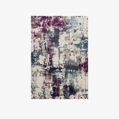 Olivia's Asiatic Carpets Nova Machine Woven Rug Abstract Navy Multi - 200 x 290cm