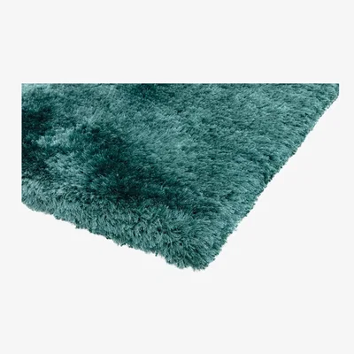 Olivia's Asiatic Carpets Plush Hand Woven Rug Petrol - 70 x 140cm