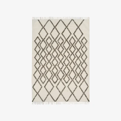 Olivia's Asiatic Carpets Hackney Hand Woven Rug Diamond Taupe - 160 x 230cm
