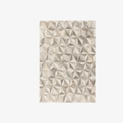 Olivia's Asiatic Carpets Gaucho Hand Sewn Rug Facet Grey - 200 x 300cm