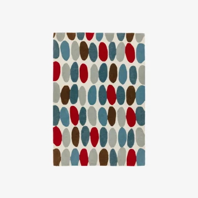 Olivia's Asiatic Carpets Matrix Hand Tufted Rug Sofia Red/Teal - 120 x 170cm