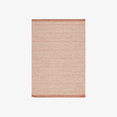 Olivia's Asiatic Carpets Knox Reversible Wool Dhurry Hand Woven Dhurry Rug Coral - 120 x 170cm