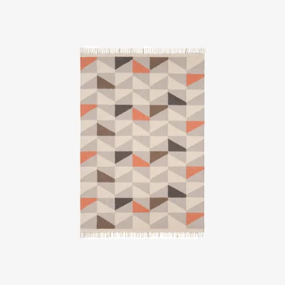 Olivia's Asiatic Carpets Hackney Hand Woven Rug Geo Melon - 160 x 230cm