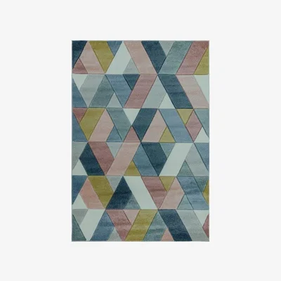 Downtown Asiatic Sketch Rhombus SK02 Rug - Multi - 080x150cm, Geometric - ["Multi"]