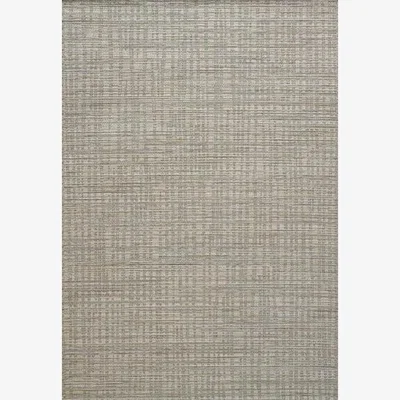 Downtown Mastercraft 86068-2002 Goa Wool Flatweave Rug - Grey/Silver - 240cm x 330cm In Natural