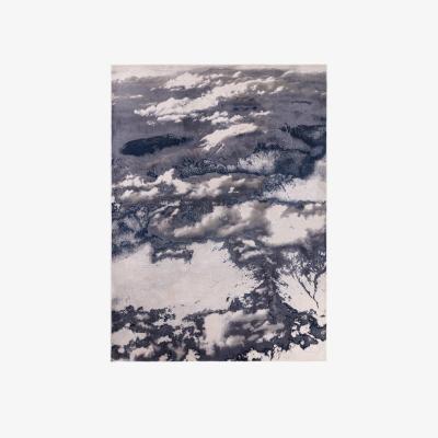 Downtown Asiatic Aurora AU20 Rug - Storm - 200x290cm - Blue/Navy/Silver/White