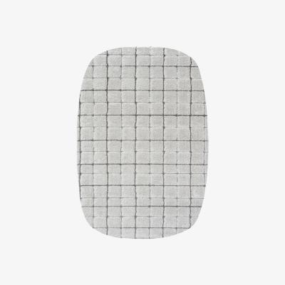 Downtown Mastercraft 014-0003/2181 Dune Recycled Yarn Rug - Grey/Silver - 200cm x 290cm Rounded Rectangle