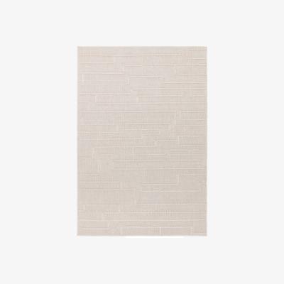 Downtown Asiatic Camber Track Modern Textured Rug - Ivory - 120cm x 170cm