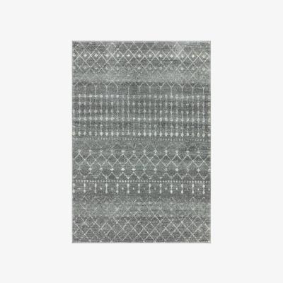 Downtown Asiatic Nova Rug Nomadic Dark Grey - 200x290cm, Geometric