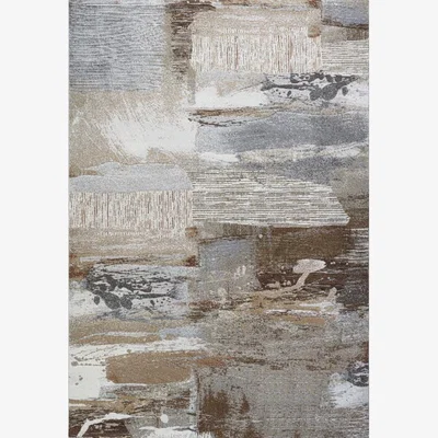 Downtown Mastercraft Galleria Heavy Heatset Wilton Rug 063-0813/9248 - 80cm x 150cm - Silver/Grey/Brown/Beige