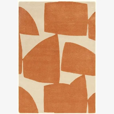 Downtown Asiatic Romy 05 Kite Geometric Rug - Orange - 120cm x 170cm