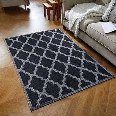 Downtown Oriental Weavers Moda Trellis Black Rug