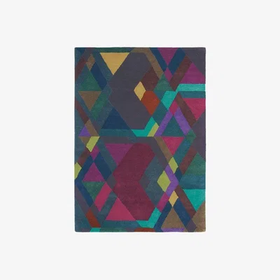 Downtown Ted Baker Mosaic Deep Purple 57607 Rug