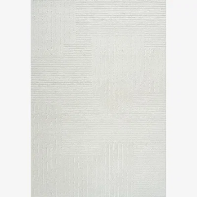 Downtown Mastercraft 041-0037/6161 Geo Soft Touch Rug - Grey - 200cm x 290cm