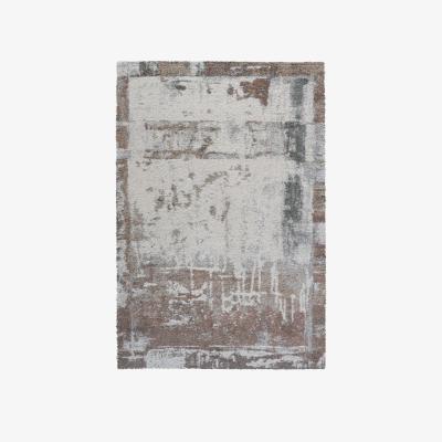 Downtown Mastercraft 023-0394/6767 Mehari Heatset Shaggy Rug - Brown/Grey - 160cm x 230cm