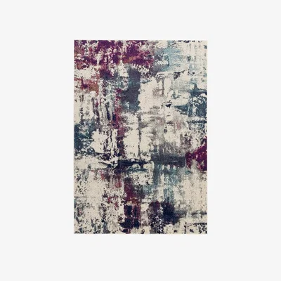 Downtown Asiatic Nova NV23 Abstract Rug - Navy Multi - 200cm x 290cm