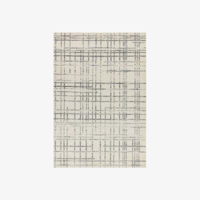 Downtown Asiatic Nova NV31 Grid Geometric Rug - Grey - 120cm x 170cm