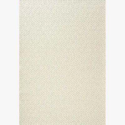 Downtown Mastercraft 99031-6015-96 Highline Wool Flatweave Rug - Cream - 140cm x 200cm