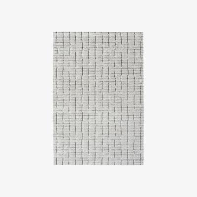 Downtown Mastercraft 014-0002/2131 Dune Recycled Yarn Rug - Grey/Silver - 80cm x 150cm