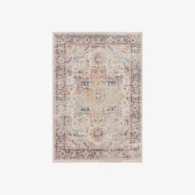Downtown Asiatic Flores Kira Rug - 120x170cm, Ripped - Blue/Pink/Orange
