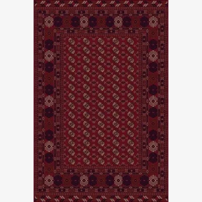 Downtown Mastercraft 4378/300 Kashqai Wool Wilton Rug - Red - 240cm x 340cm
