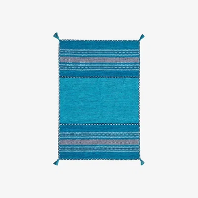 Downtown Oriental Weavers Kelim Teal Rug