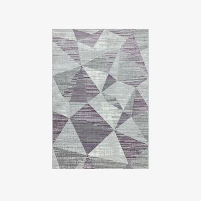 Downtown Asiatic Orion Blocks OR13 Rug - Heather - 080x150cm, Geometric - ["Silver","Gold","Purple"]