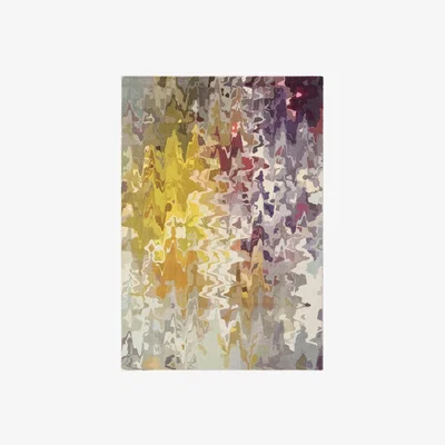 Downtown Asiatic Vision Stipple Abstract Wool Rug - Multi - 160cm x 230cm