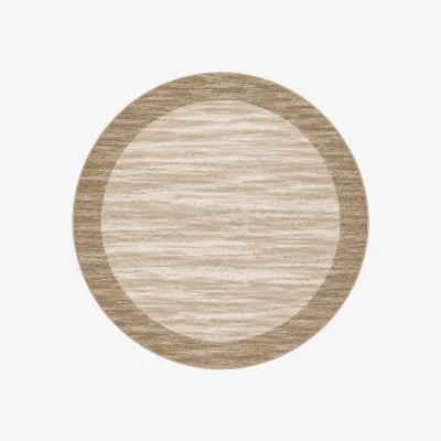 Downtown Mastercraft 063-0138/9273 Galleria Round Rug - Brown/Multi - 200cm Circle
