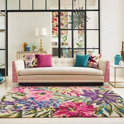 Downtown Harlequin Floreale Fuchsia 44905 Rug