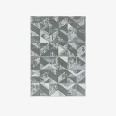 Downtown Asiatic Orion Flag OR09 Rug - Silver - 200x290cm, Geometric - Grey/Silver
