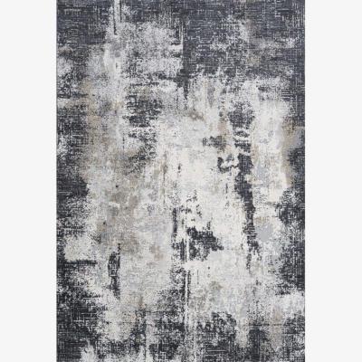 Downtown Mastercraft Canyon Polyester Heatset Rug 52068/6676 - Charcoal - 280x380cm