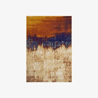 Downtown Asiatic Nova Rug Distress Orange - 120x170cm, Ripped - ["Orange"]