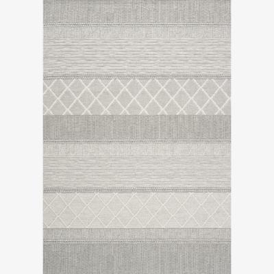 Downtown Mastercraft 99052-3037-96 Highline Wool Flatweave Rug - Grey - 200cm x 290cm