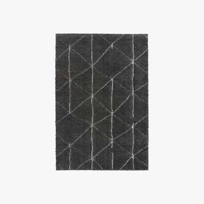 Downtown Mastercraft 014-0054/3121 Dune Recycled Yarn Rug - Charcoal - 80cm x 150cm