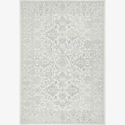 Downtown Mastercraft 041-0004/6121 Geo Soft Touch Rug - Grey/White - 160cm x 230cm