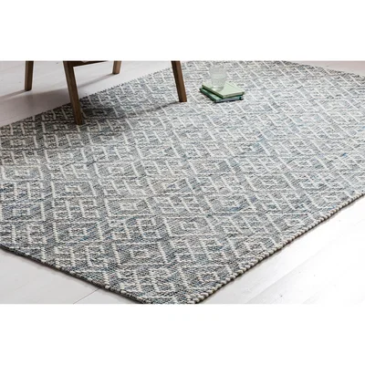 Perch and Parrow Vicki Rug in Grey