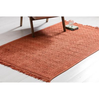 Perch and Parrow Veronica Rug in Burnt Orange