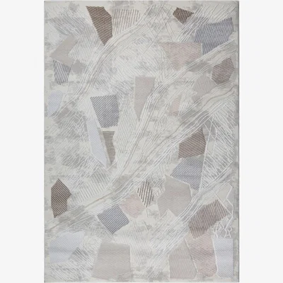 Quatropi Deco Large Rug Brown / Beige / Grey / White / Silver 200 X 290cm
