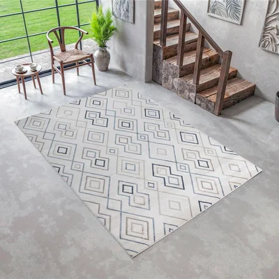 Quatropi Kodiak Medium Rug Blue / Cream / Beige / Brown 160 X 230cm