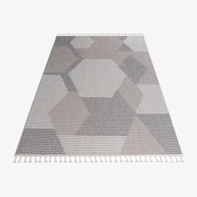 Quatropi Orian Large Rug White / Beige / Grey / Cream 200 X 290cm