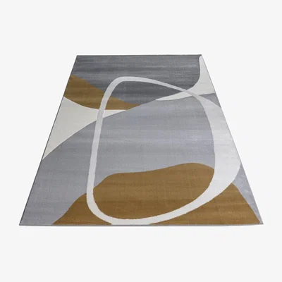Quatropi Maison Medium Rug Grey / Mustard / Cream / Light Grey 160 X 230cm