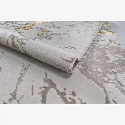 Quatropi Blossom Large Rug Cream / Grey / Gold / Beige 200 X 290cm