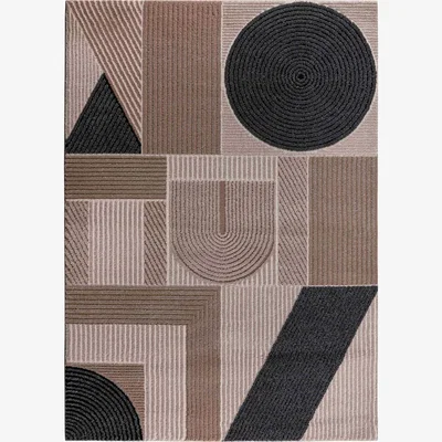 Quatropi Nirvana Large Rug Cream / Beige / Dark Grey / Brown 200 X 290cm